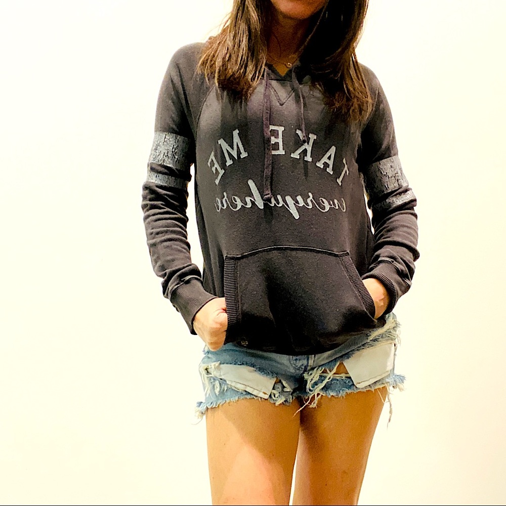 Billabong Black “Take Me Anywhere” Hoodie NWOT S